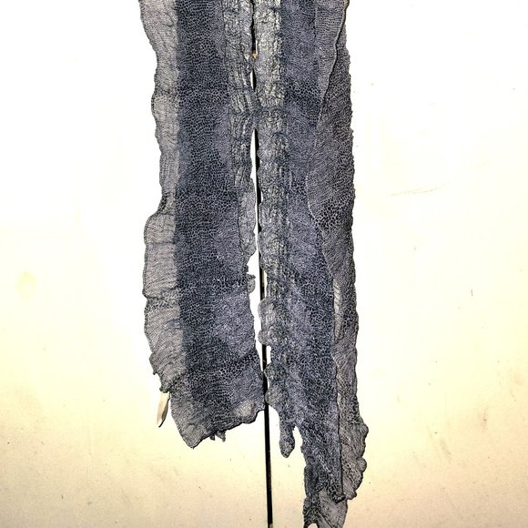 Bijou Brigitte Blues Snake Print Scarf - Picture 3 of 3